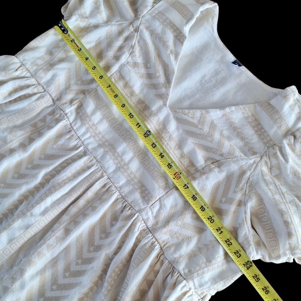 Old Navy Jacquard Mini Swing Dress Pockets Pullover Size 2X Neutral XXL - Picture 7 of 13